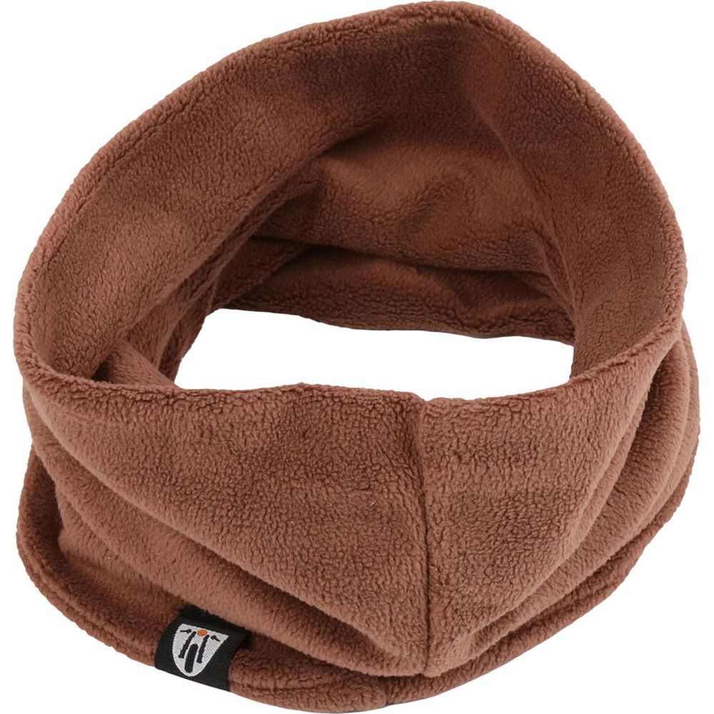 MotoGirl Fleece Ladies Neck Warmer Brown - ThrottleChimp