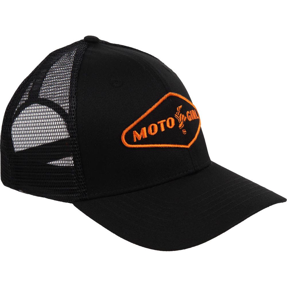 MotoGirl Patch Ladies Mesh Cap Black - ThrottleChimp