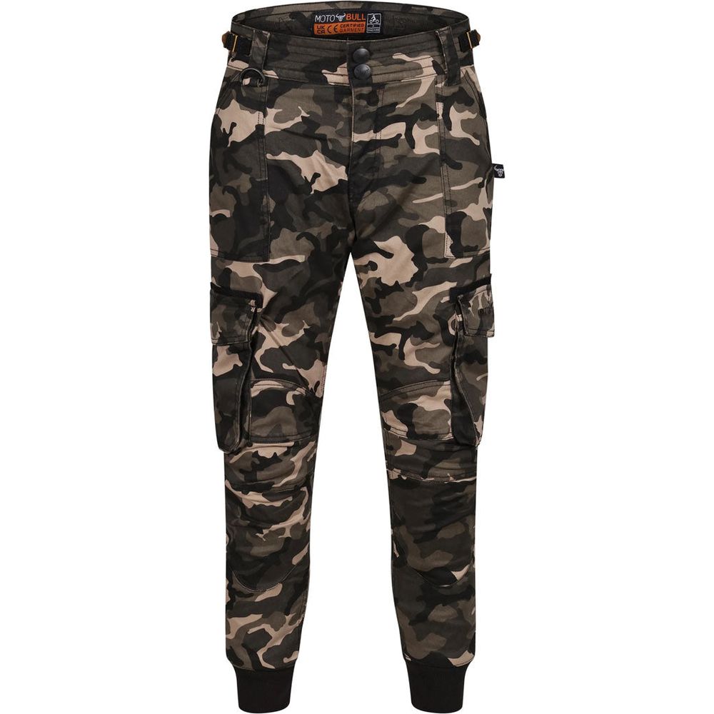 MotoBull Ryan Cargo Trouser Camo Green - ThrottleChimp