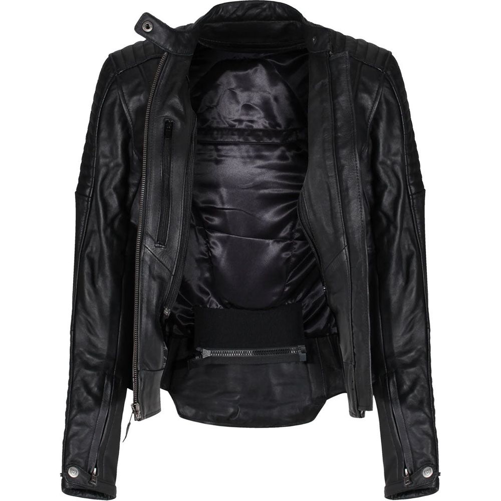 MotoGirl Valerie Ladies Leather Jacket Black FREE 1 YEAR Returns, FREE UK Delivery | ThrottleChimp