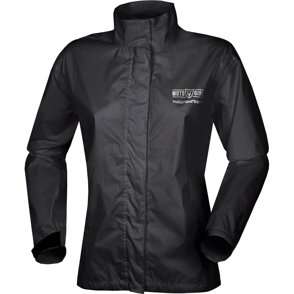 MotoGirl TU Waterproof Ladies Over Jacket Black - ThrottleChimp