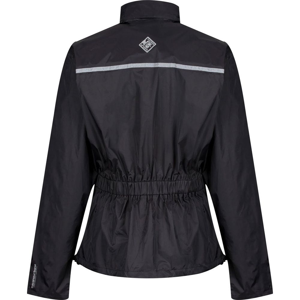 MotoGirl TU Waterproof Ladies Over Jacket Black (Image 2) - ThrottleChimp