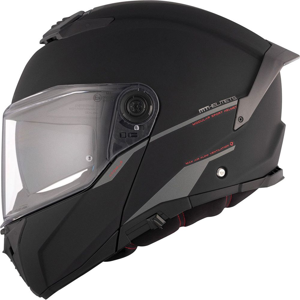 MT Atom 2 Solid Flip-Up Helmet Matt Black FREE 1 YEAR Returns, FREE UK Delivery | ThrottleChimp