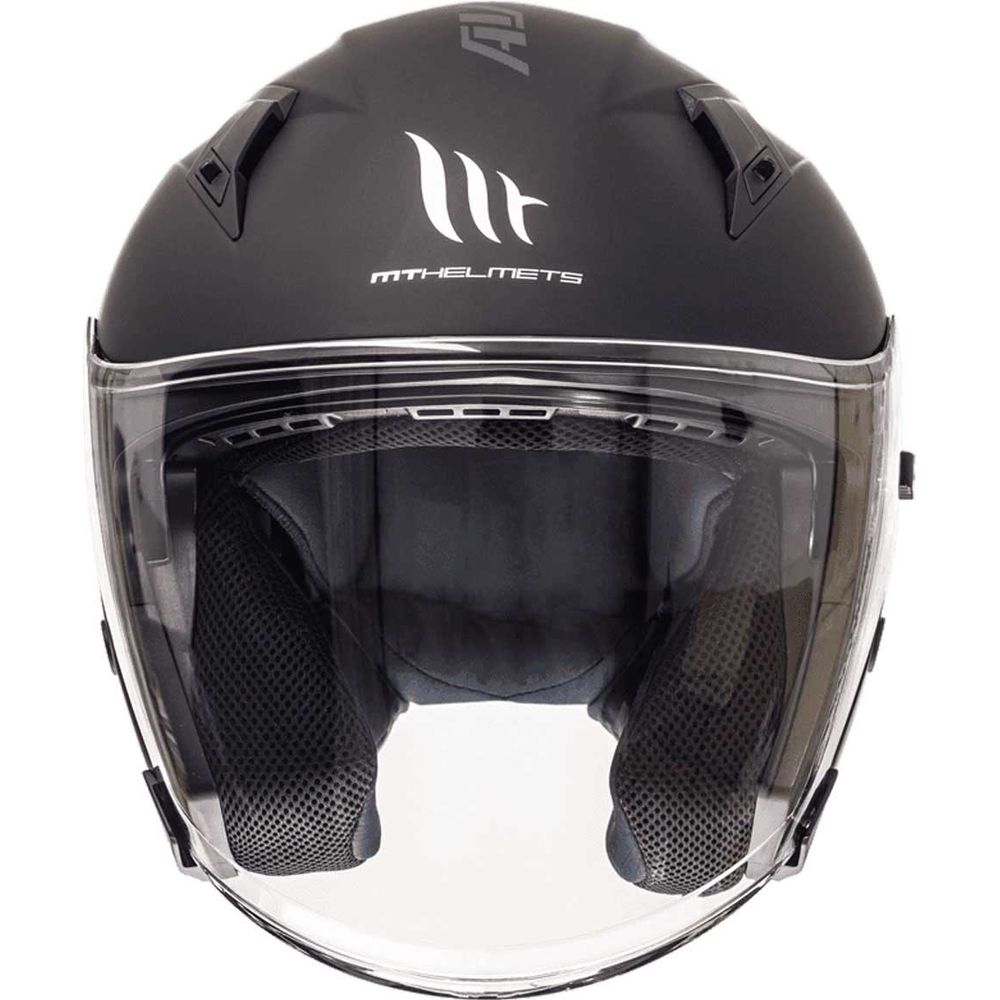 MT Avenue Open Face Helmet Matt Black (Image 3) - ThrottleChimp