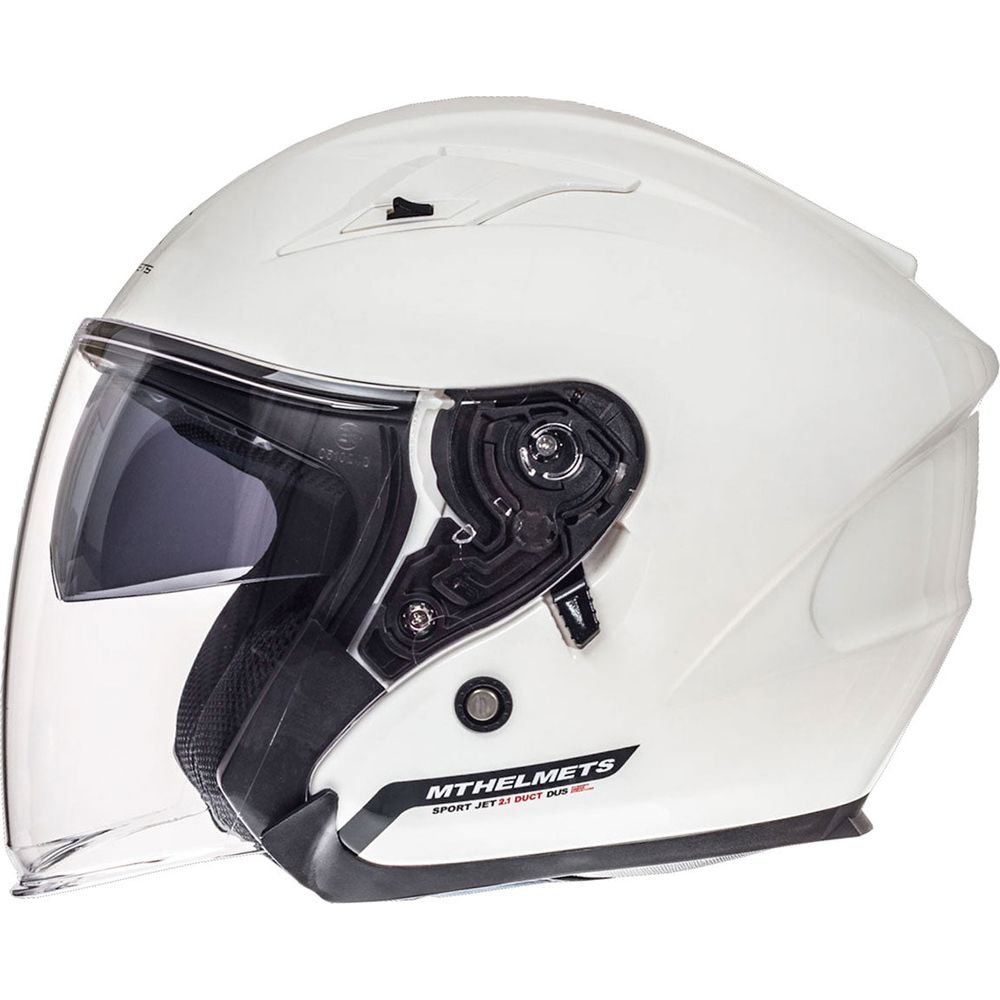 MT Avenue Open Face Helmet White (Image 2) - ThrottleChimp