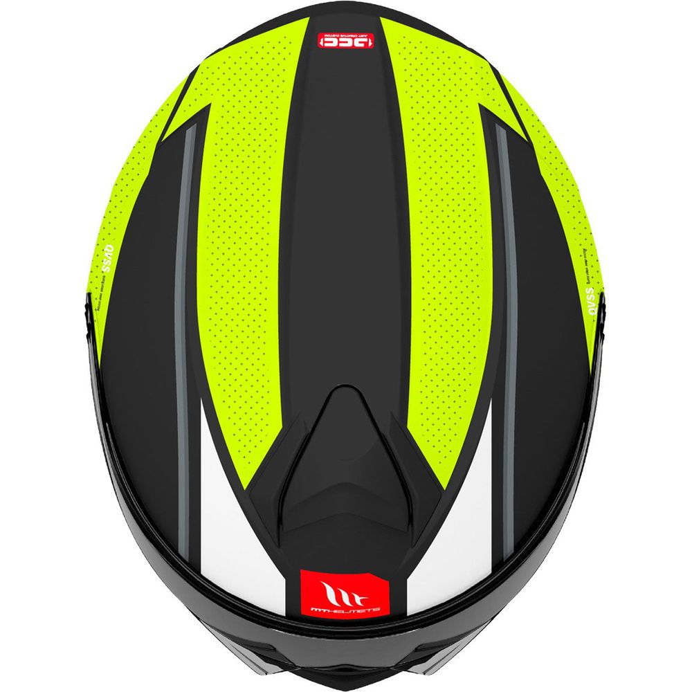 MT Genesis SV Cave A3 Flip-Up Helmet Matt Black / Fluo Yellow (Image 5) - ThrottleChimp