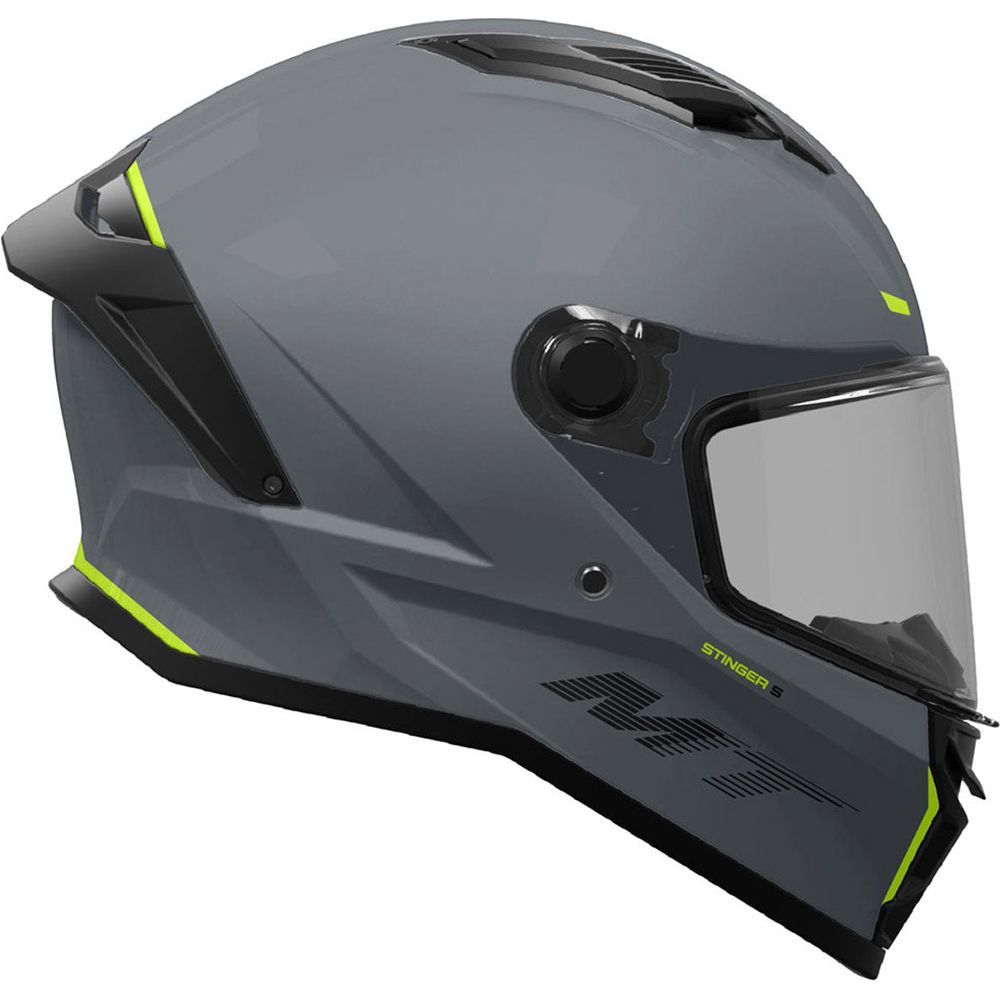 MT Stinger 2 A2 Full Face Helmet Titanium Matt Grey (Image 6) - ThrottleChimp