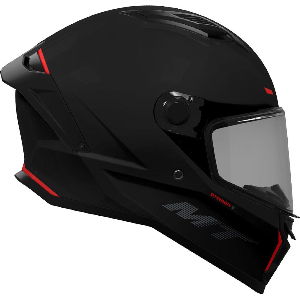 MT Stinger 2 Full Face Helmet Gloss Black With DD Ring (Image 3) - ThrottleChimp