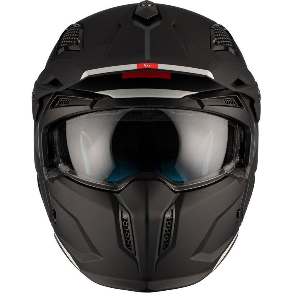 MT Streetfighter SV S Solid A1 Adventure Helmet Matt Black FREE 1 YEAR Returns, FREE UK Delivery | ThrottleChimp