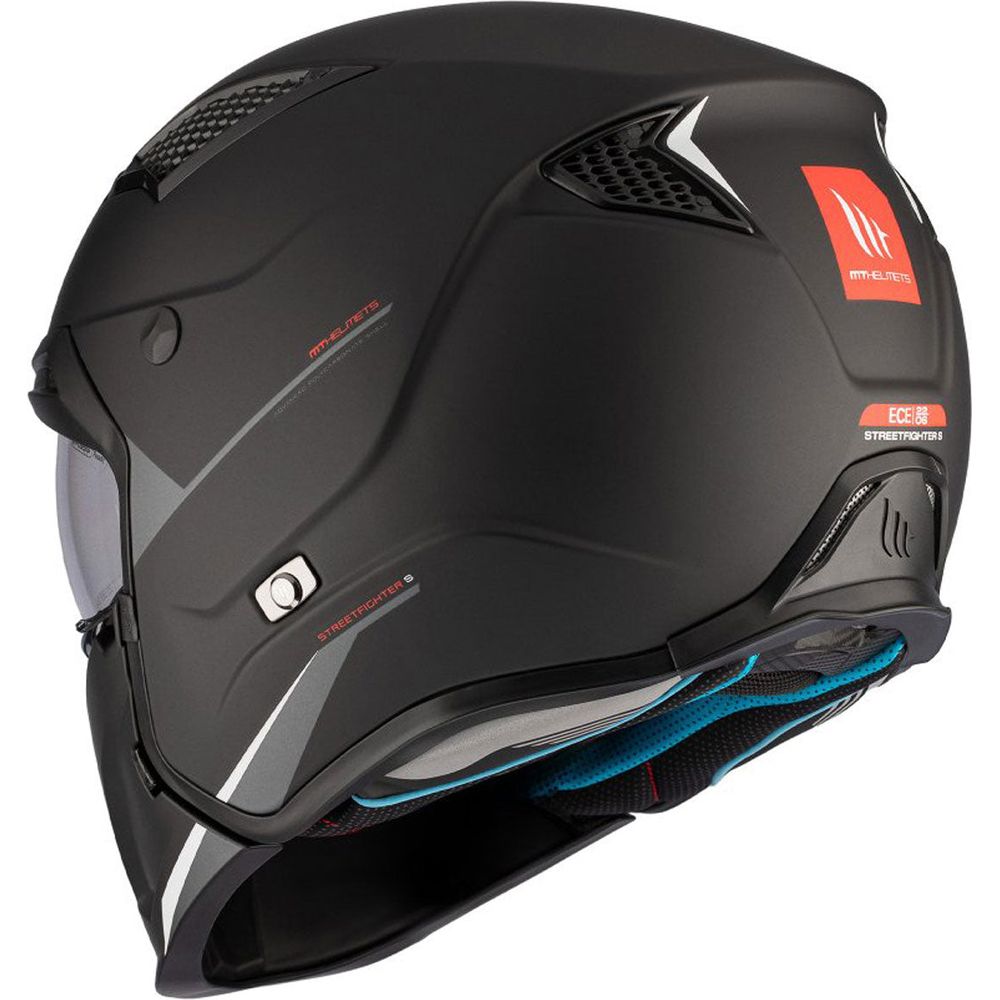 MT Streetfighter SV S Solid A1 Adventure Helmet Matt Black FREE 1 YEAR Returns, FREE UK Delivery | ThrottleChimp