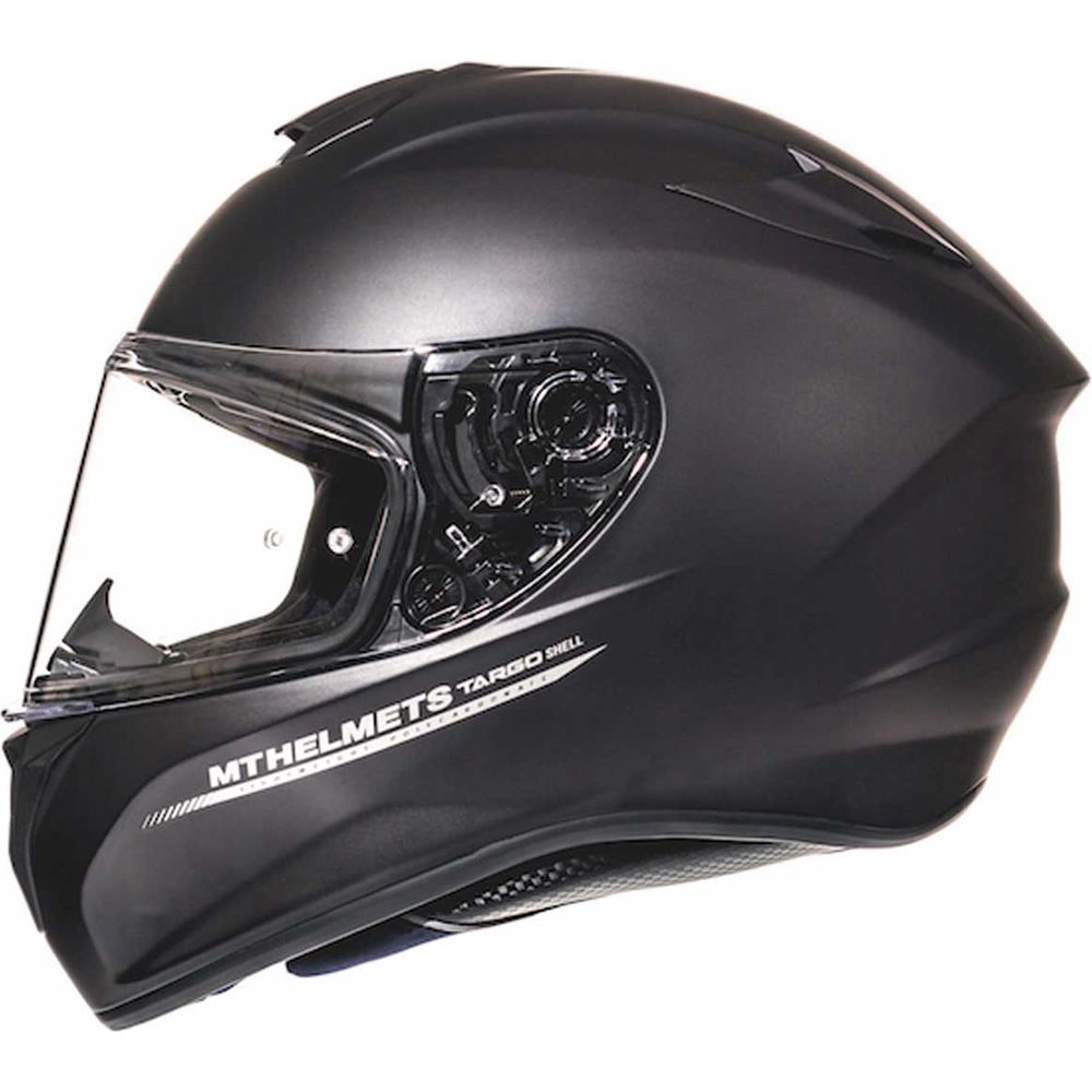 MT Targo Solid Full Face Helmet Matt Black (Image 2) - ThrottleChimp