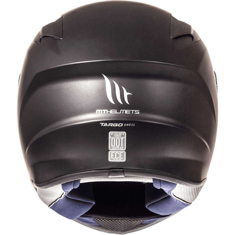 MT Targo Solid Full Face Helmet Matt Black FREE 1 YEAR Returns, FREE UK Delivery | ThrottleChimp