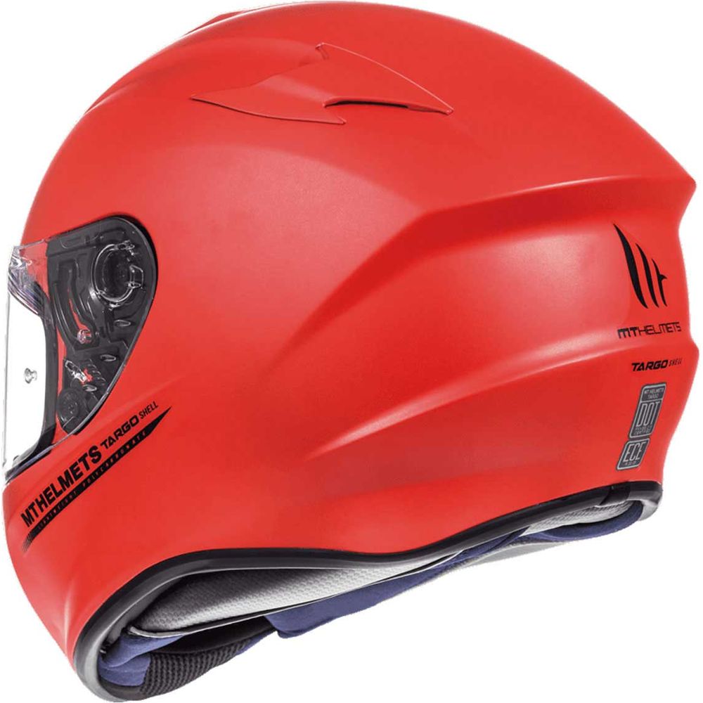 MT Targo Solid Full Face Helmet Matt Red FREE 1 YEAR Returns, FREE UK Delivery | ThrottleChimp