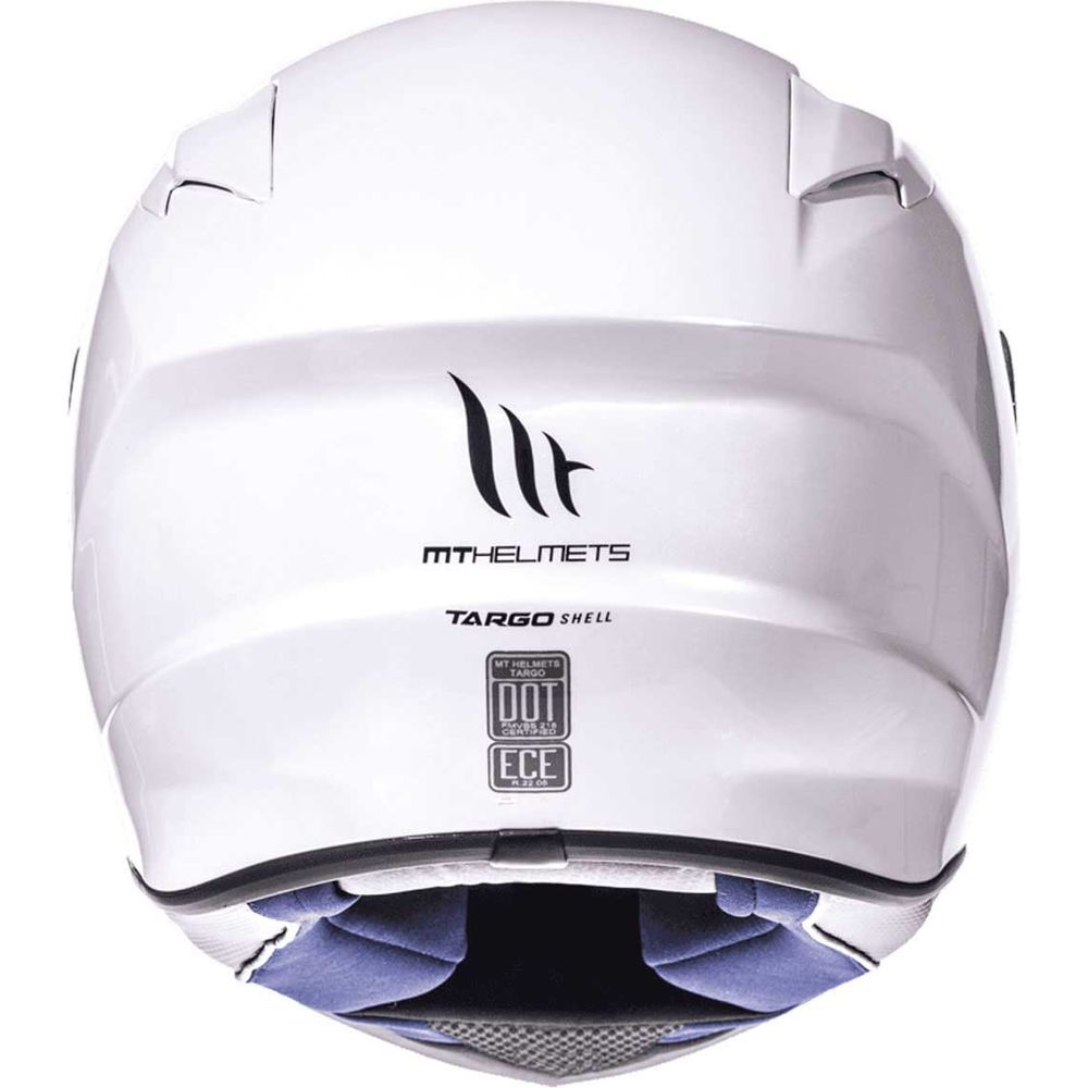 MT Targo Full Face Helmet Pearl White FREE 1 YEAR Returns, FREE UK Delivery | ThrottleChimp