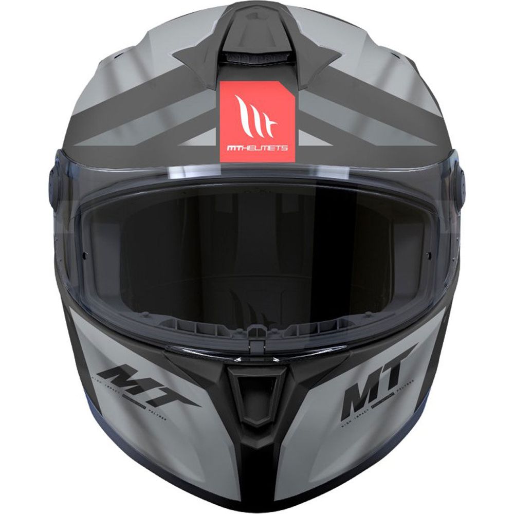 MT Targo S Britain A2 Full Face Helmet Matt Grey / Anthracite (Image 2) - ThrottleChimp