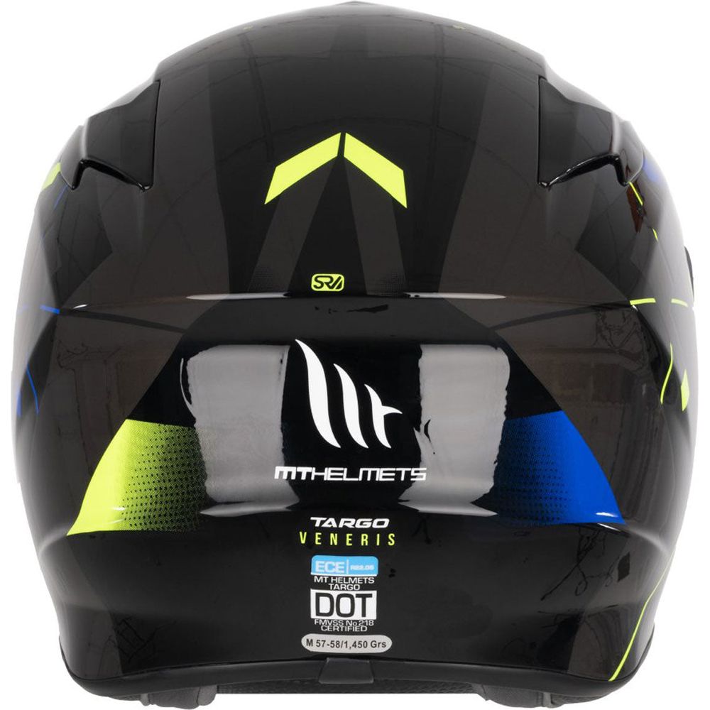 MT Targo Veneris A1 Full Face Helmet Gloss Blue FREE 1 YEAR Returns, FREE UK Delivery | ThrottleChimp