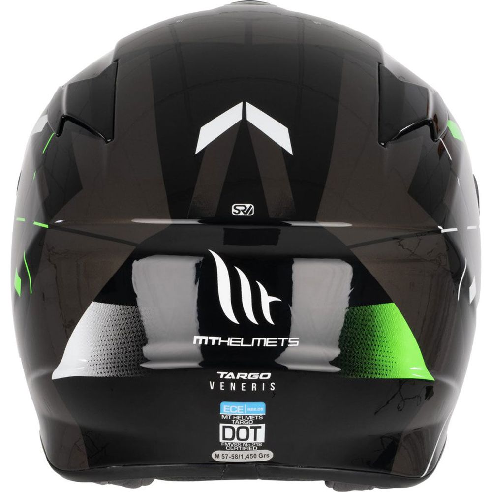 MT Targo Veneris A6 Full Face Helmet Gloss Fluo Green FREE 1 YEAR Returns, FREE UK Delivery | ThrottleChimp