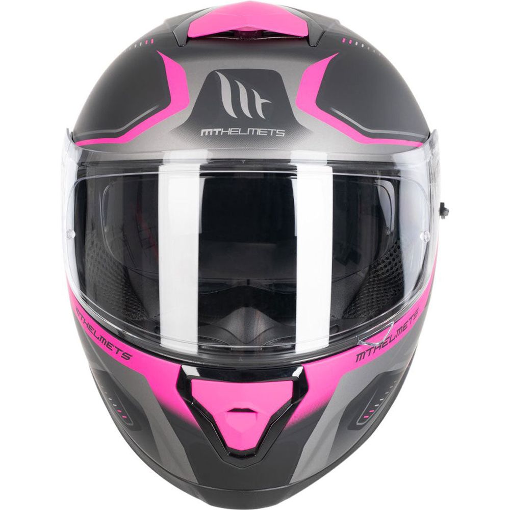 MT Thunder 3 Turbine C8 Full Face Helmet Matt Pink FREE 1 YEAR Returns, FREE UK Delivery | ThrottleChimp