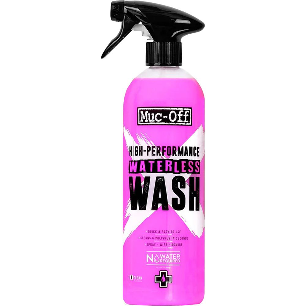 Muc-Off High Performance Waterless Wash Spray - 750ml FREE 1 YEAR Returns, FREE UK Delivery | ThrottleChimp