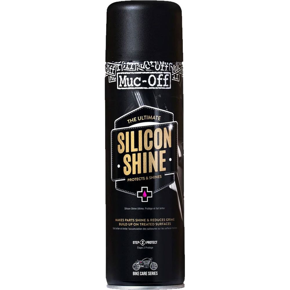 Muc-Off Motorcycle Silicon Shine Spray - 500ml FREE 1 YEAR Returns, FREE UK Delivery | ThrottleChimp