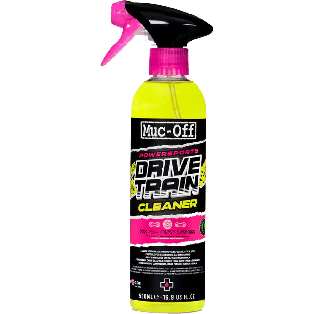 Muc-Off Motorcycle Powersports Drivetrain Chain Cleaner - 500ml FREE 1 YEAR Returns, FREE UK Delivery | ThrottleChimp