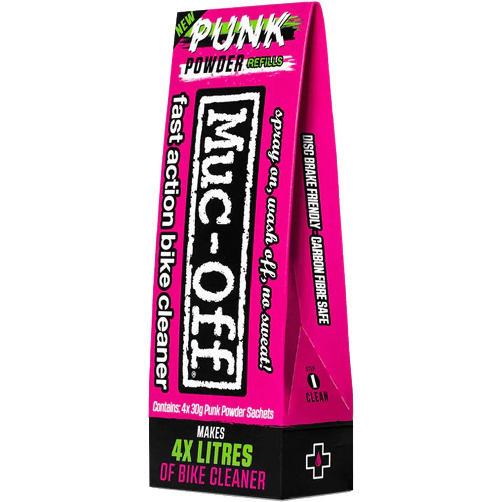 Muc-Off Punk Powder Motorcycle Cleaner Pack of 4 & Bottle For Life Bundle (Image 4) - ThrottleChimp