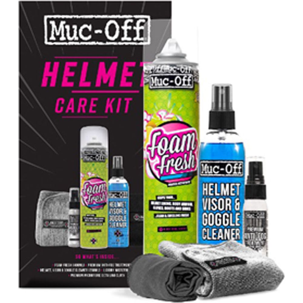 Muc-Off V2 Helmet Cleaning Care Kit FREE 1 YEAR Returns, FREE UK Delivery | ThrottleChimp