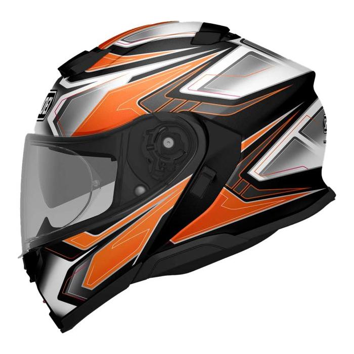 Shoei Neotec 3 Anthem TC8 Flip Up Helmet Orange FREE 1 YEAR Returns, FREE UK Delivery | ThrottleChimp