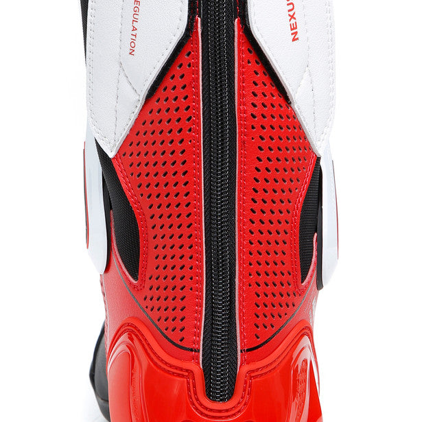 Dainese Nexus 2 Air Leather Boots Black / White / Lava Red (Image 11) - ThrottleChimp