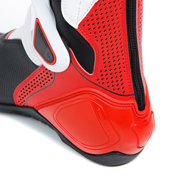 Dainese Nexus 2 Air Leather Boots Black / White / Lava Red (Image 9) - ThrottleChimp