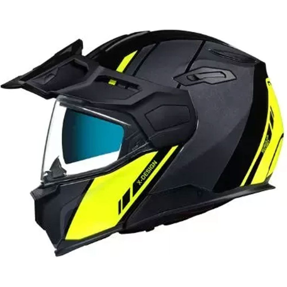 Nexx X Vilijord Flip Up Helmet Hi-Viz Yellow / Grey - ThrottleChimp