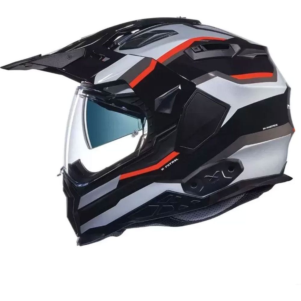 Nexx X.WED2 X Adventure Helmet Patrol Black / Silver / Red - ThrottleChimp