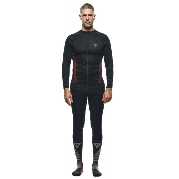 Dainese No Wind Thermo Long Sleeves Base Layer Top Black (Image 3) - ThrottleChimp