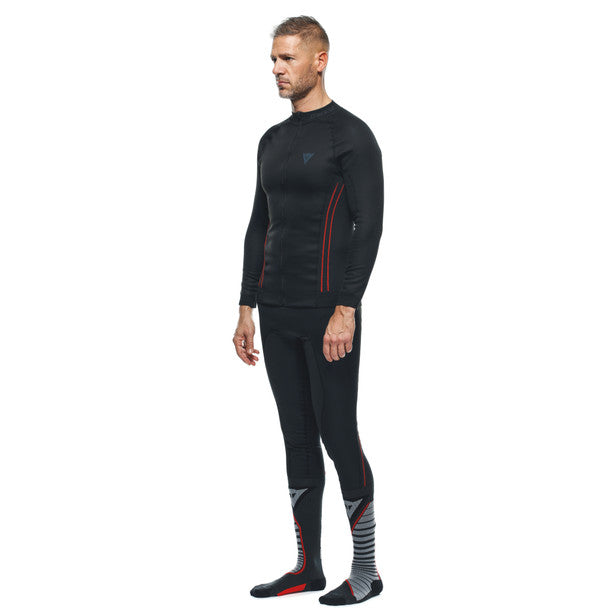 Dainese No Wind Thermo Long Sleeves Base Layer Top Black (Image 4) - ThrottleChimp