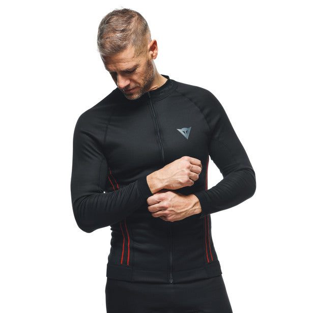 Dainese No Wind Thermo Long Sleeves Base Layer Top Black (Image 7) - ThrottleChimp