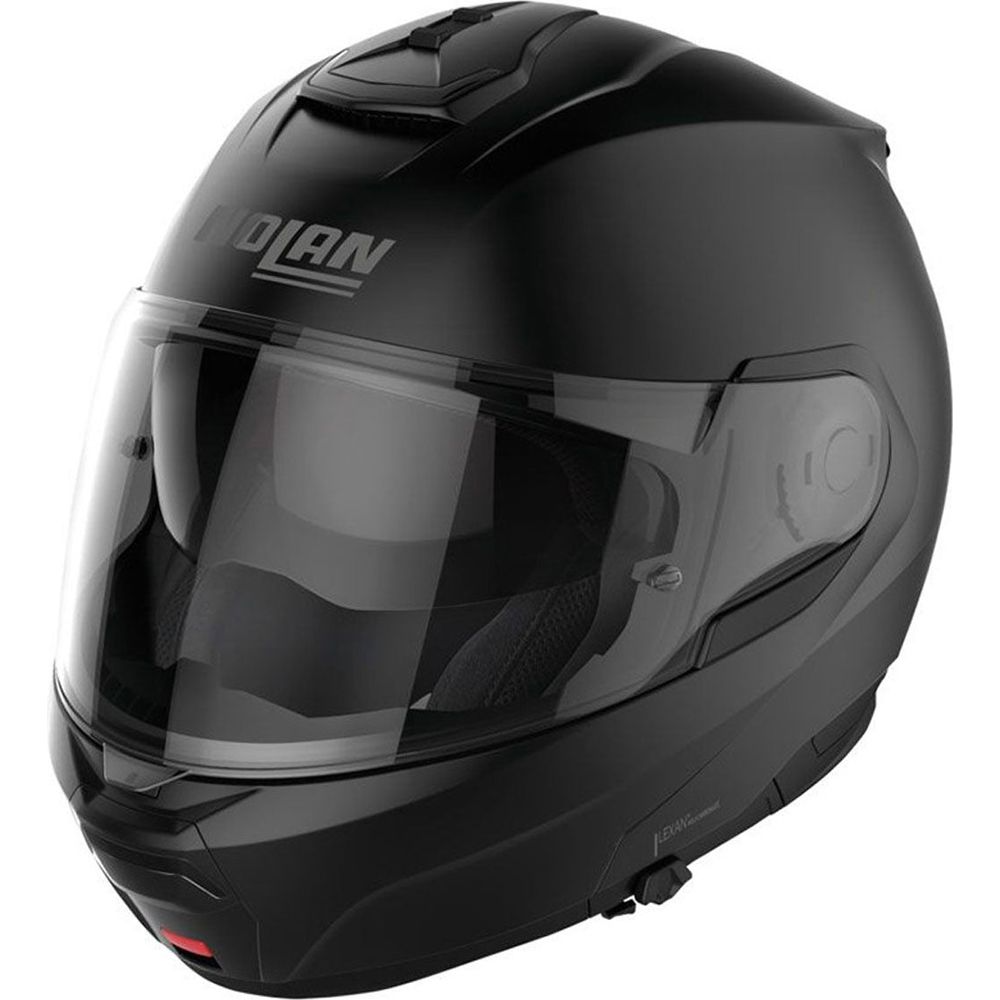 Nolan N100-6 Classic N-Com Modular Flip-Up Helmet Flat Black FREE 1 YEAR Returns, FREE UK Delivery | ThrottleChimp