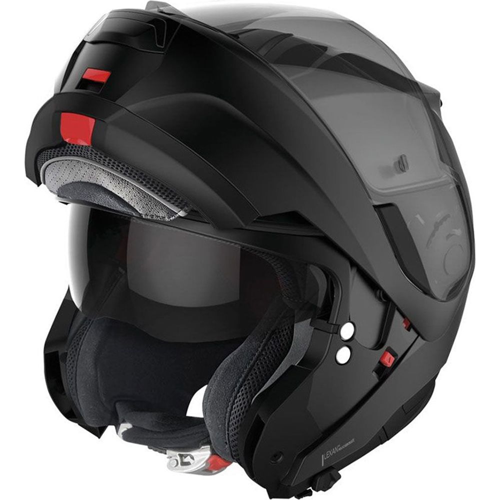 Nolan N100-6 Classic N-Com Modular Flip-Up Helmet Flat Black (Image 2) - ThrottleChimp