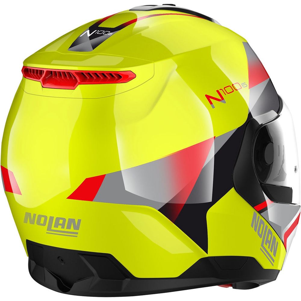 Nolan N100-6 Paloma N-Com Modular Flip-Up Helmet LED Yellow (Image 5) - ThrottleChimp