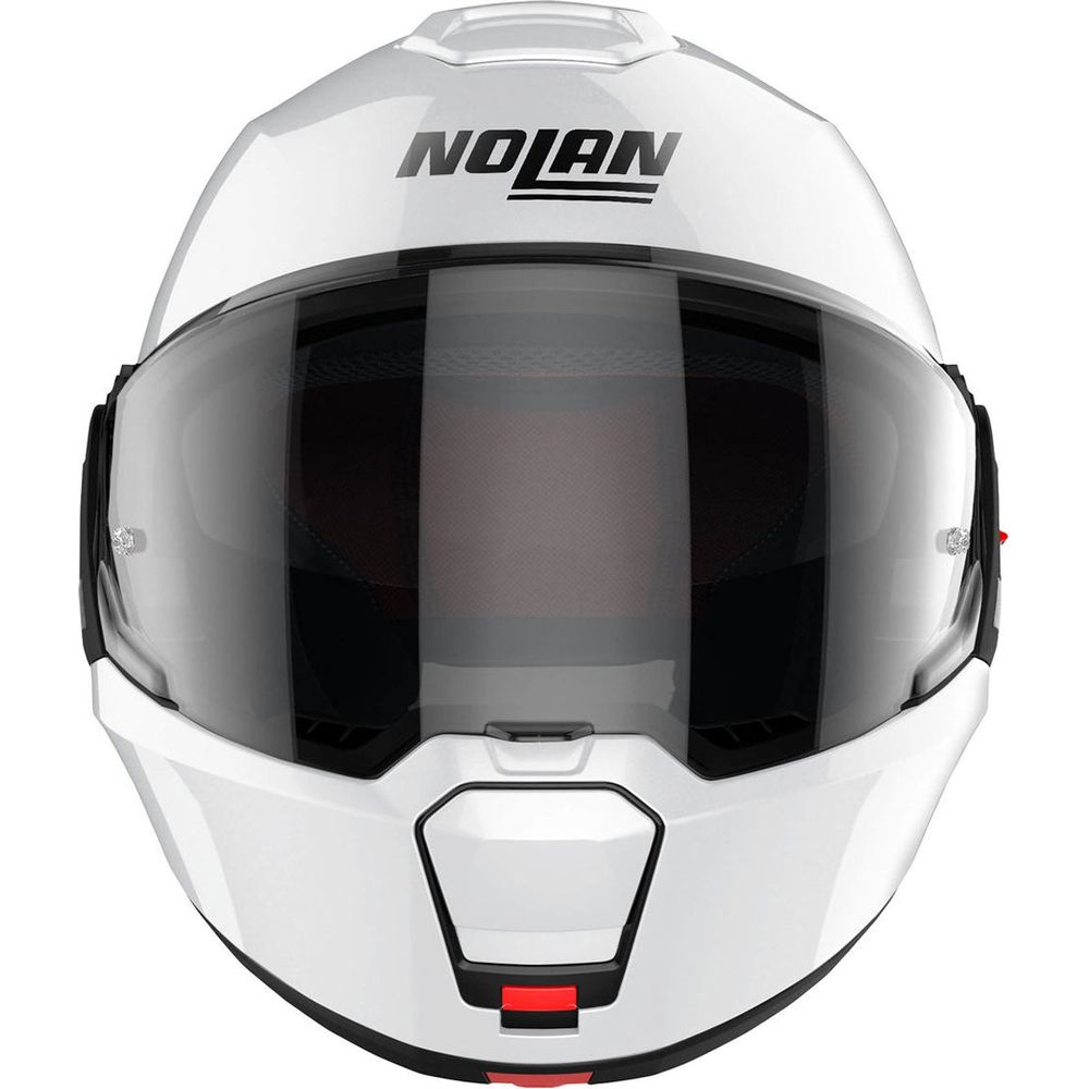 Nolan N120-1 Classic N-Com Modular Flip-Up Helmet Metal White (Image 4) - ThrottleChimp