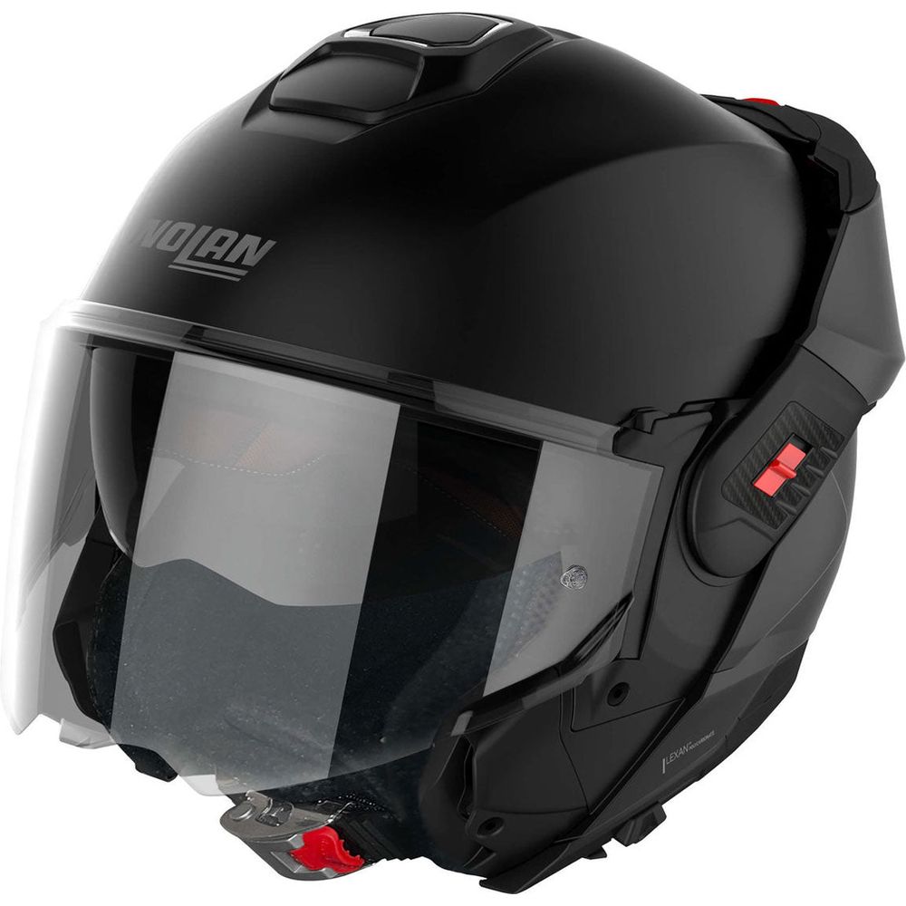 Nolan N120-1 Classic N-Com Modular Flip-Up Helmet Flat Black FREE 1 YEAR Returns, FREE UK Delivery | ThrottleChimp