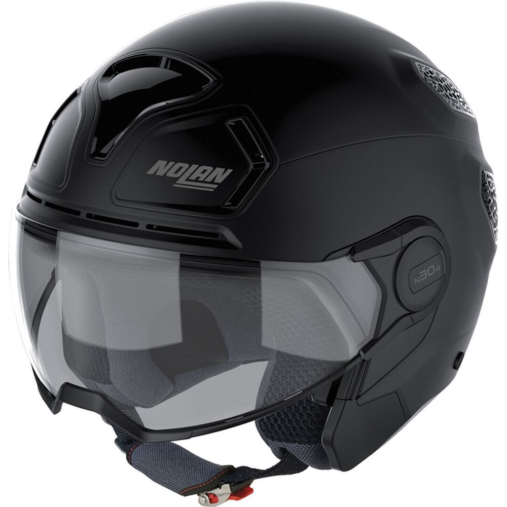 Nolan N30-4 T Classic Open Face Helmet Flat Black - ThrottleChimp