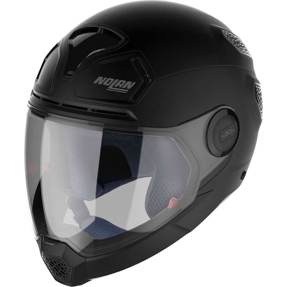 Nolan N30-4 VP Classic Hybrid Helmet Flat Black - ThrottleChimp