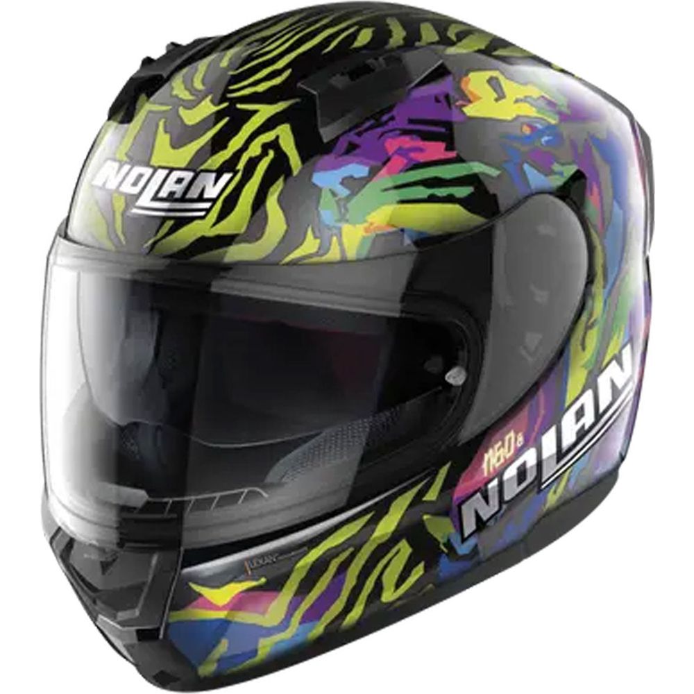 Nolan N60-6 Barrio Full Face Helmet Metal Black / Multi - ThrottleChimp