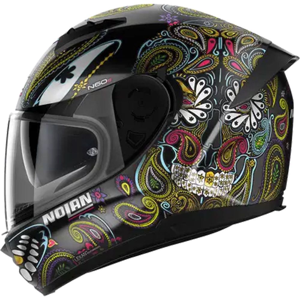 Nolan N60-6 Ritual Full Face Helmet Flat Black / Multi FREE 1 YEAR Returns, FREE UK Delivery | ThrottleChimp