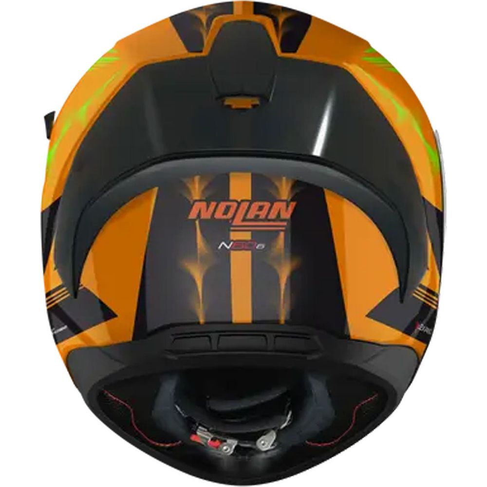 Nolan N60-6 Sport Hot Foot Full Face Helmet LED Orange (Image 4) - ThrottleChimp