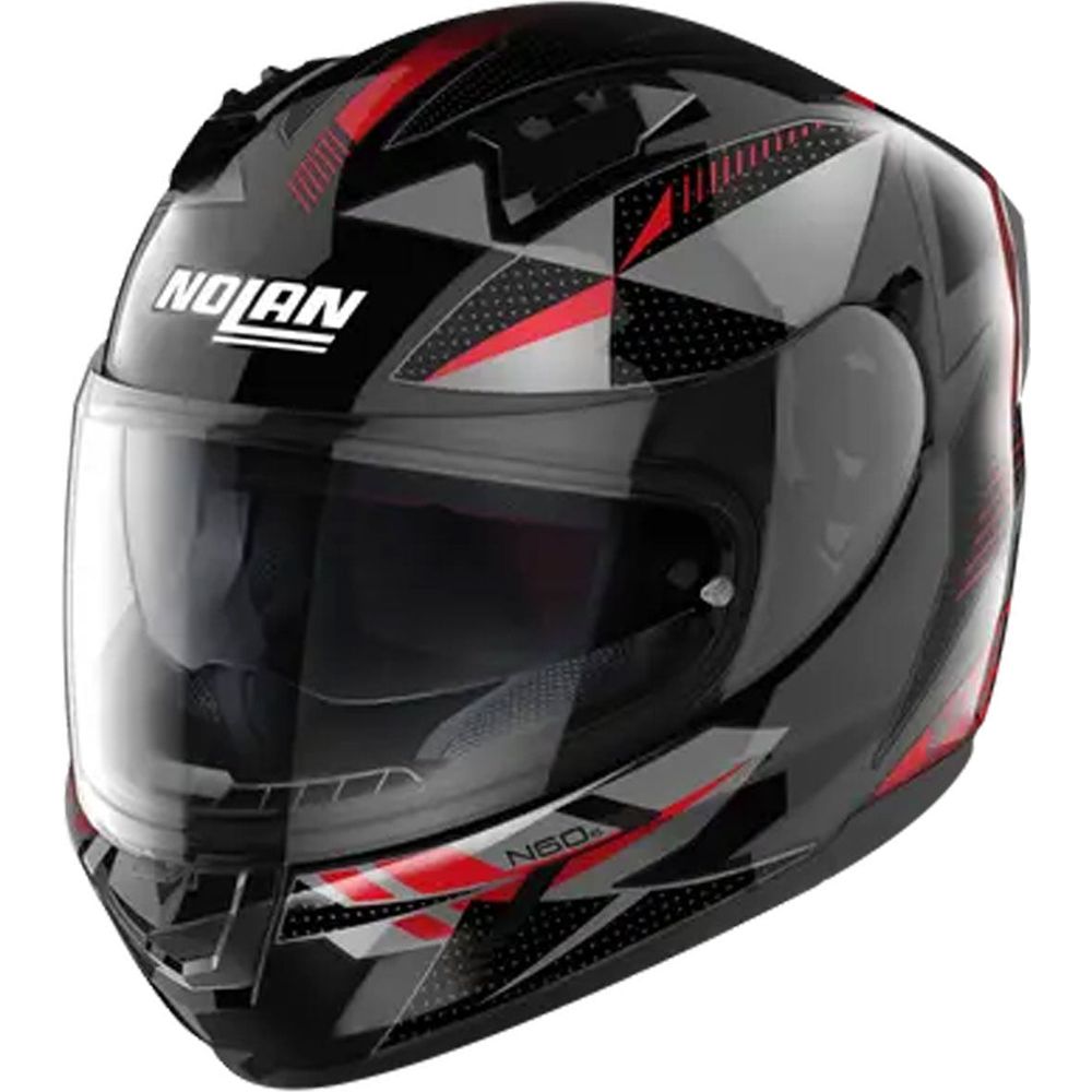 Nolan N60-6 Wiring Full Face Helmet Metal Black / Red - ThrottleChimp