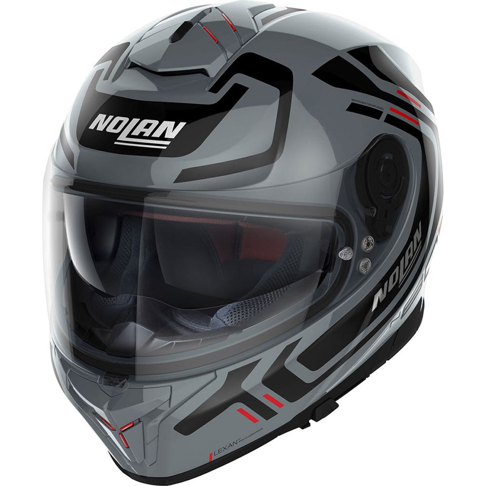 Nolan N80-8 Ally N-Com Full Face Helmet Slate Grey FREE 1 YEAR Returns, FREE UK Delivery | ThrottleChimp