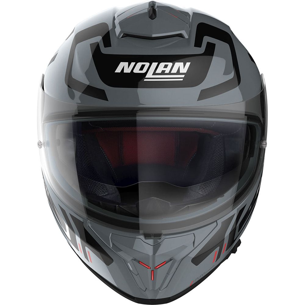 Nolan N80-8 Ally N-Com Full Face Helmet Slate Grey FREE 1 YEAR Returns, FREE UK Delivery | ThrottleChimp