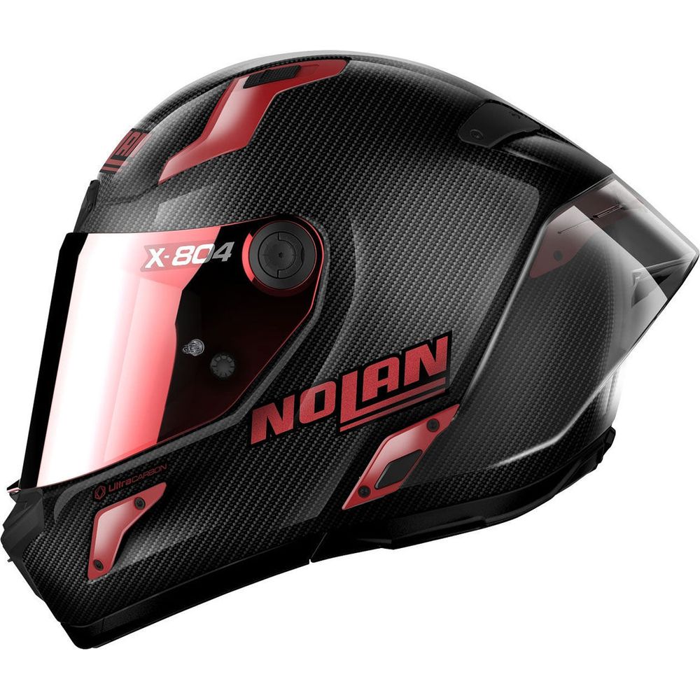 Nolan X-804 RS Ultra Carbon Iridium Edition Full Face Helmet Carbon / lridium (Image 4) - ThrottleChimp