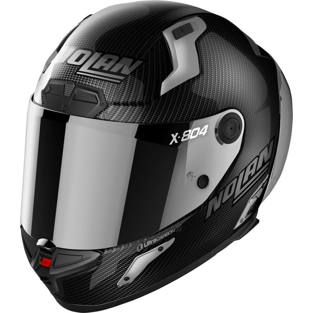 Nolan X-804 RS Ultra Carbon Silver Edition Full Face Helmet Carbon / Silver - ThrottleChimp